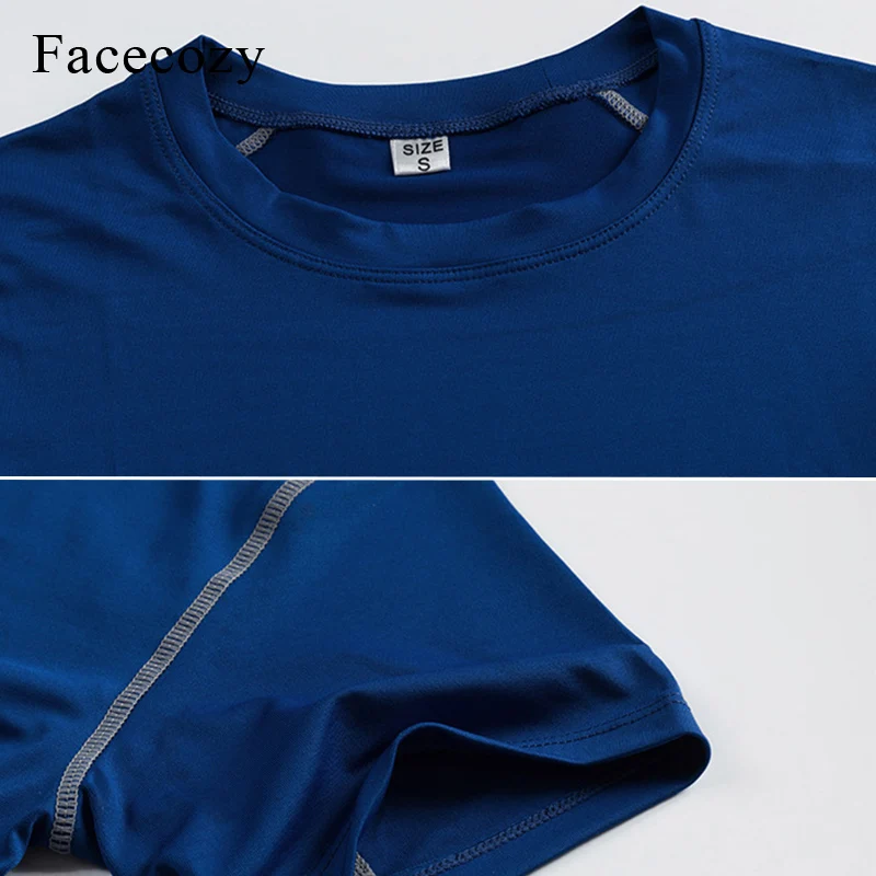 Facecozy мужские рубашки для йоги высокая эластичность топ фитнеса активного отдыха