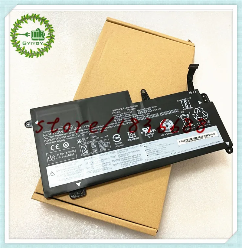 Аккумулятор GYIYGY 11 25 в 3 735ah 42Wh для Lenovo ThinkPad S2 13 SB10K97593 01AV436 SB10K97594 01AV437|Аккумуляторы