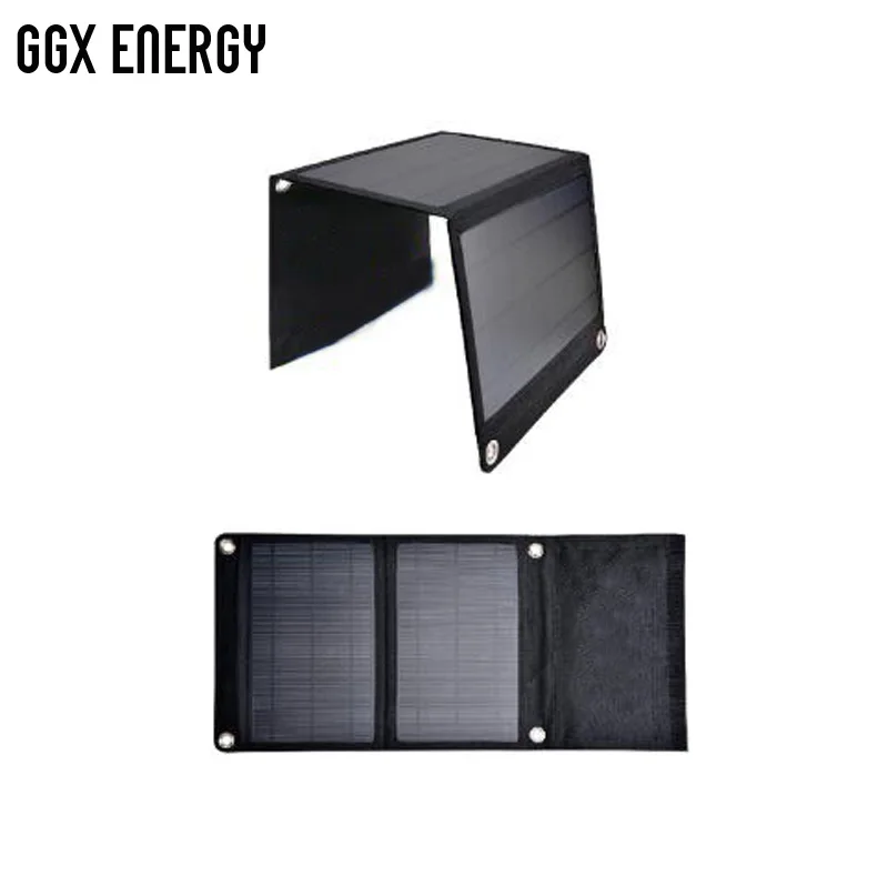 Портативная Складная солнечная панель GGX ENERGY 14 Вт 2 USB-порта 5 В А зарядное
