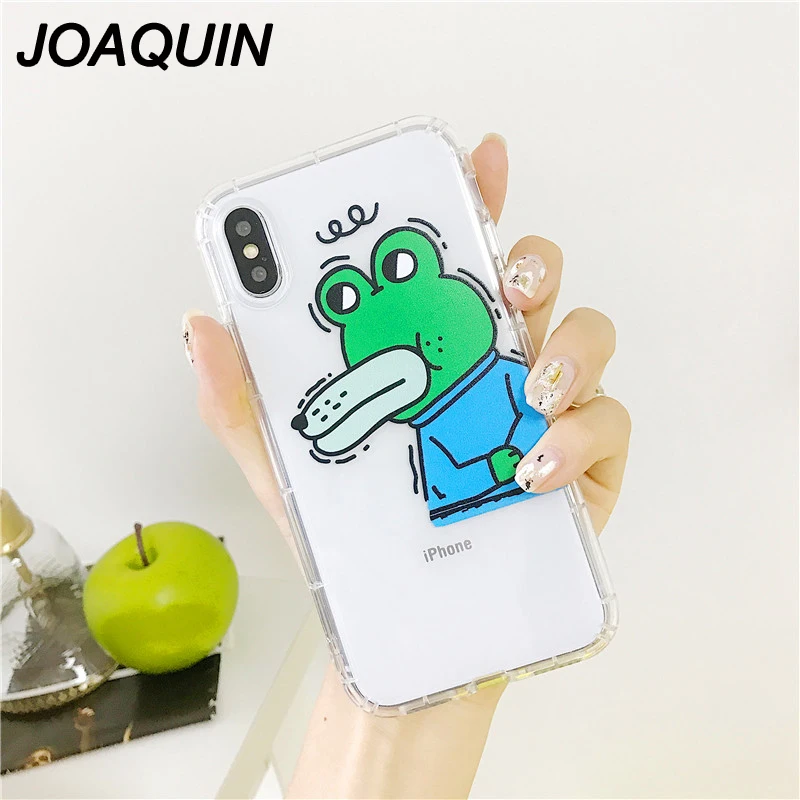 Cartoon Animal Phone Case For iphone 6 7 X 8 Cute Couple Crocodile Back Soft TPU Cover Cases 6s Plus |