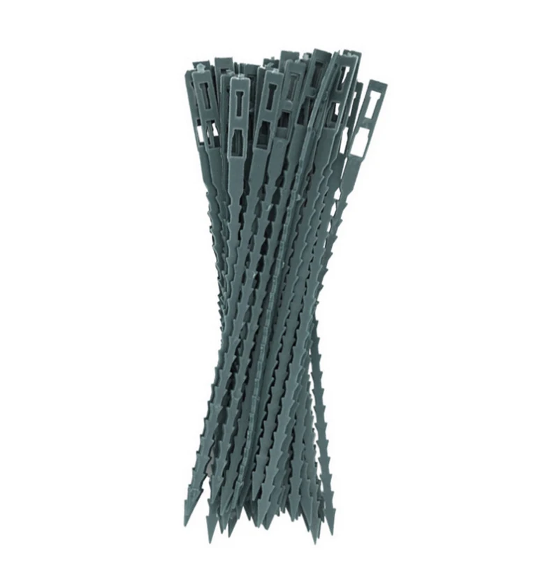 Adjustable 50pcs/lot Plastic Plant Cable Ties Reusable Cable Ties Greenhouse Grow Kits for Garden Tree Climbing Support