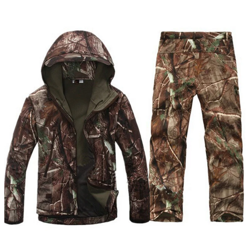 Тактическое снаряжение софтшелл камуфляжная куртка мужская армейская