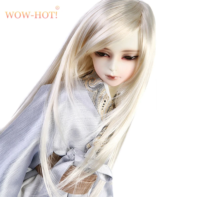 Фото 1/3 Bjd SD игрушечные волосы для кукол даль, высокотемпературная проволока, длинные, в стиле ретро, синтетические, масштаб 1/3, кукольный парик, ак... №5
