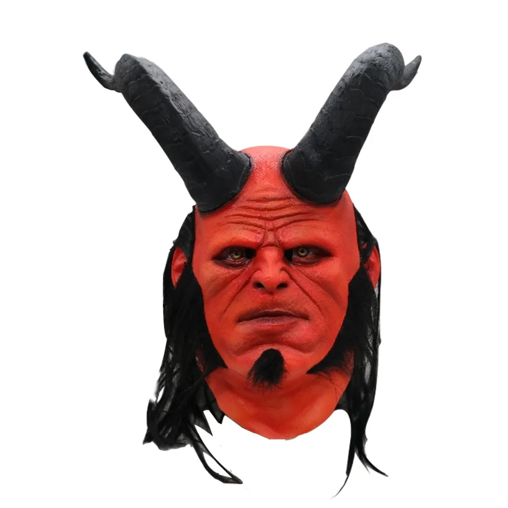 Маскарадная маска Hellboy для костюмированной вечеринки королевы быка Роговая из