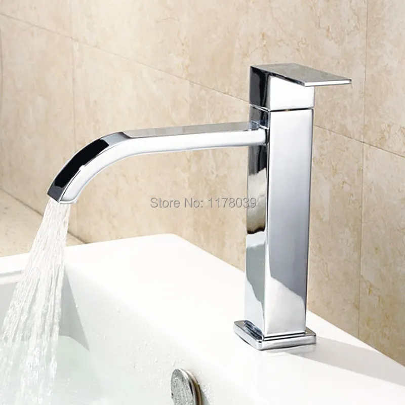 Водопад для ванной комнаты кран холодной воды с одной ручкой современный одним