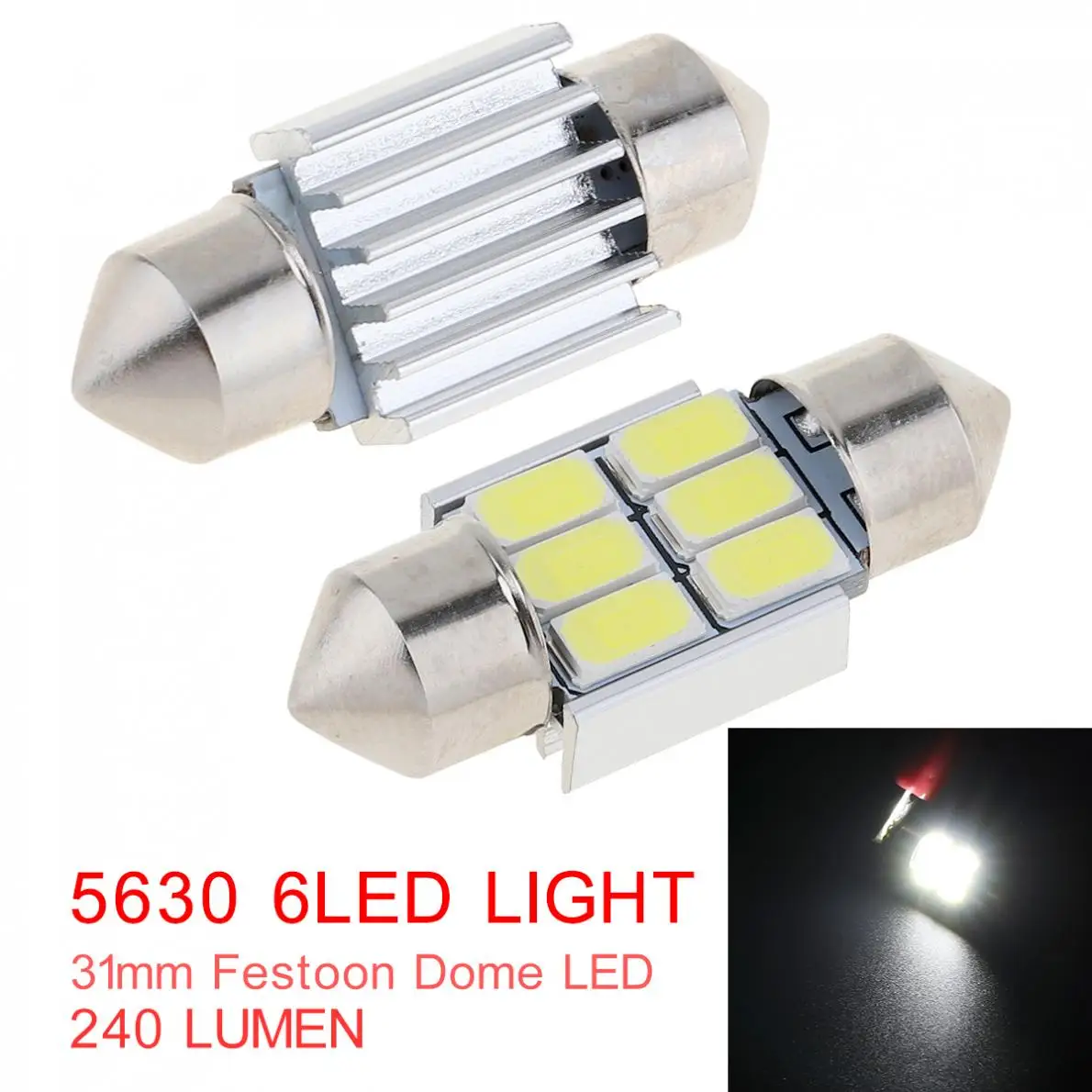 2шт 31 мм 12В 5630 6 SMD светильник номерного знака Глобус Au светодиодный Canbus Festoon