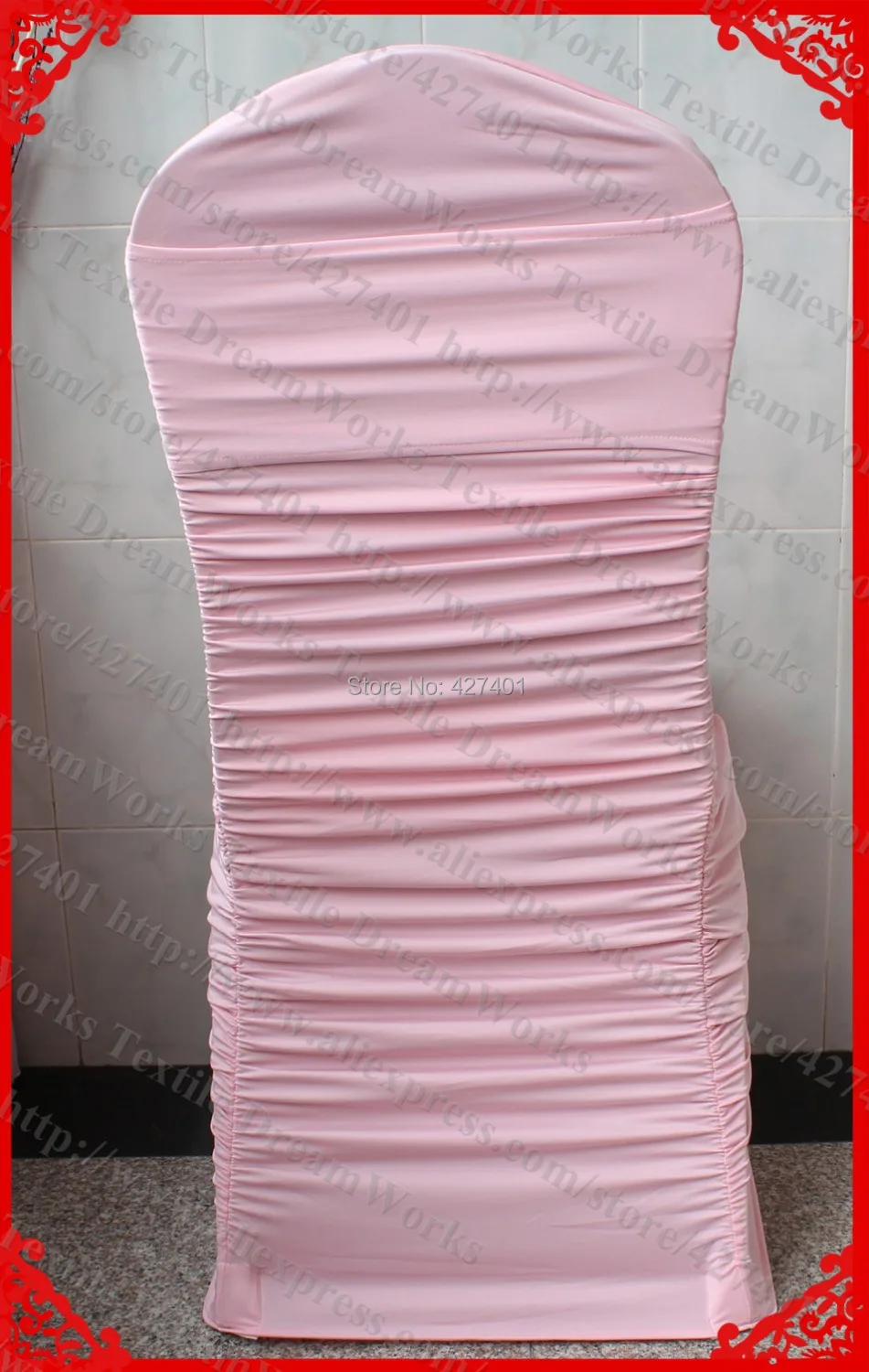 NO.3 светло розовый чехол для стула из лайкры светильник лентой украшения свадьбы