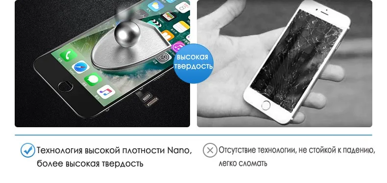 NOHON HD ЖК-дисплей для iPhone 6 6 S 7 Замена экрана 3D сенсорный дигитайзер в сборе с рамкой AAAA Мобильный телефон lcd s+ Инструменты