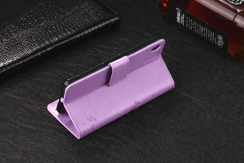 Из искусственной кожи Кошелек Чехлы для sony Xperia 10 плюс XA1 XA2 XZ1 XZ2 XZ3 XZ4 Z3 Z4 Z5 мини M2 M4 M5 E4 E5 откидная крышка Подставка телефон Сумки