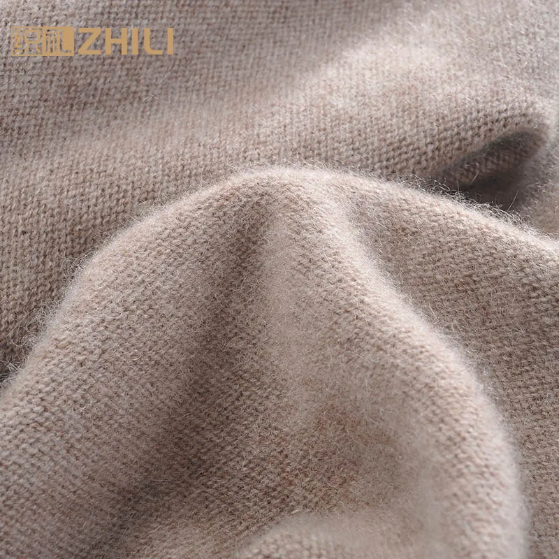 Свитер женский кашемировый теплый с высоким воротом зима 100% | Женская одежда