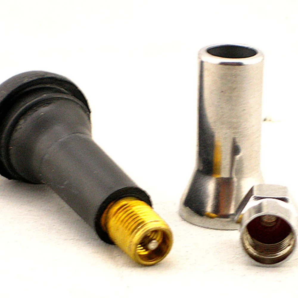 5pcs TR414AC CHROME ALLOY WHEEL TUBELESS SNAP-IN RUBBER TYRE TIRE VALVE | Tire Accessories