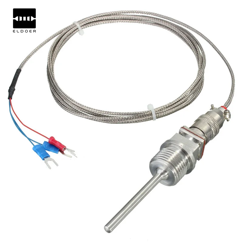 Датчики температуры RTD PT100 резьба NPT 1/2 дюйма со съемным разъемом|pt100 waterproof|thread