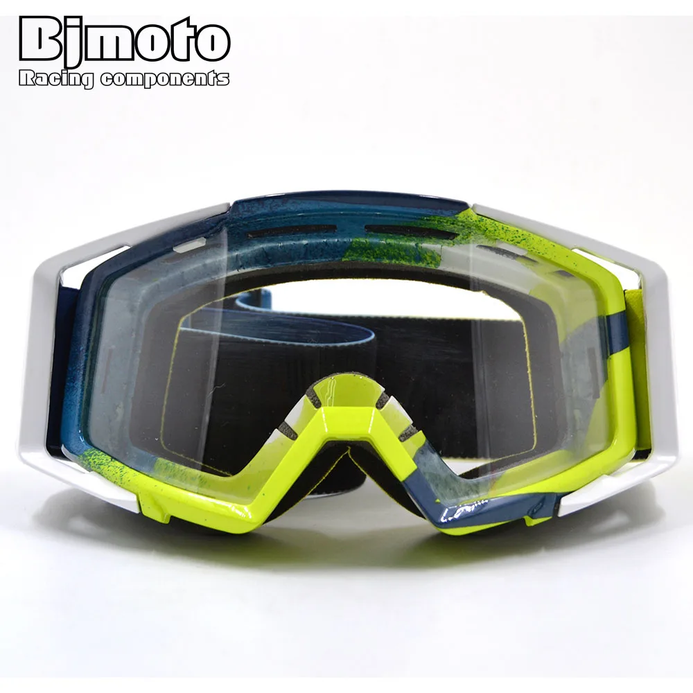 Очки для мотокросса BJMOTO мотоциклетные очки Google ATV с прозрачными линзами лыжного
