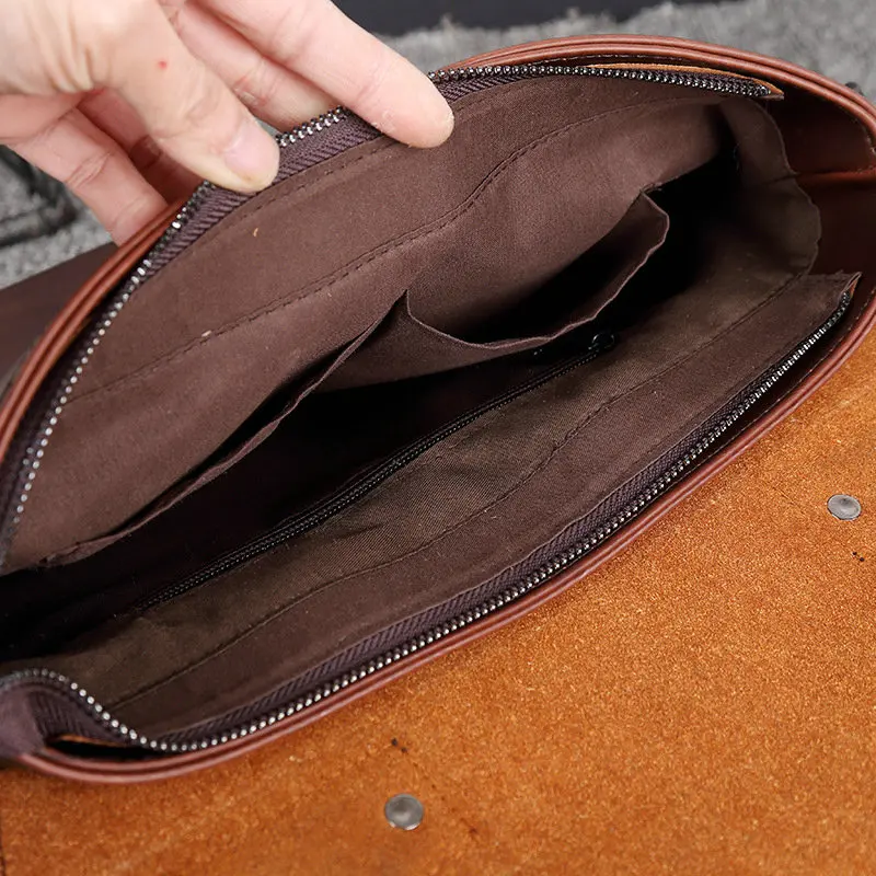 Модный мужской портфель, кожаная мужская сумка, 12 дюймов, сумка для ноутбука, деловая сумка на плечо для мужчин