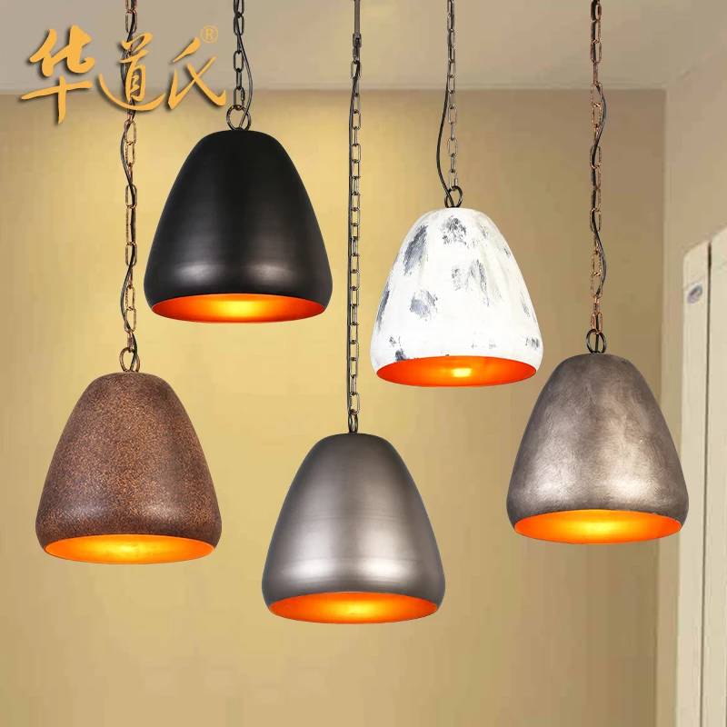 Online Loft Vento Industriale Americana Restaurant Cafe Bar Retro Old Singolo Ciondolo Testa