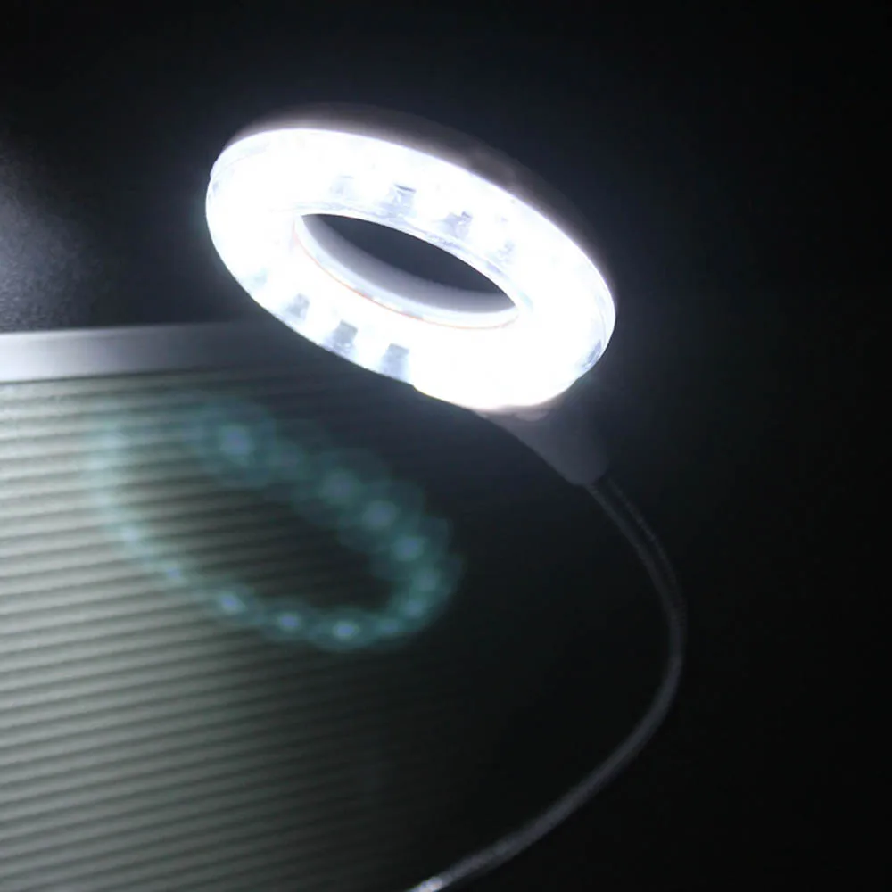 Мини Портативный 18 Led USB лупа в форме ноутбука компьютерный светильник настольная