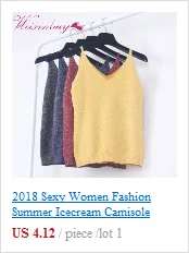 Сексуальная Женская мода лето Icecream Camisole брюзер кроп Топ Блестящий вязаный жилет Топ с v-образным вырезом блузка повседневная майка Топы TT