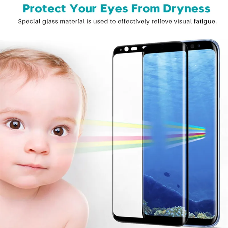 9D закаленное стекло пленка для Samsung Galaxy Note 8 9 S9 S8 Plus S10 полное покрытие защита