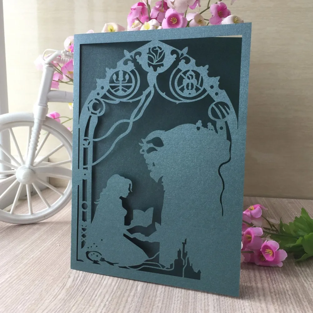 20 шт./лот оптовая продажа Красивая и чудовище история влюбленных Свадебная