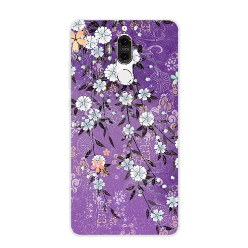 LL09 Чехол для huawei mate 9, силиконовая Мягкая задняя крышка из ТПУ с красочными цветами для huawei mate 9, защитный чехол для телефона s shell - Цвет: LL09
