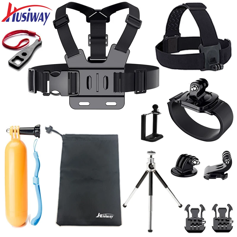 Аксессуары husiway Набор для Gopro чехол нагрудный ремень крепление на голову Go pro hero5
