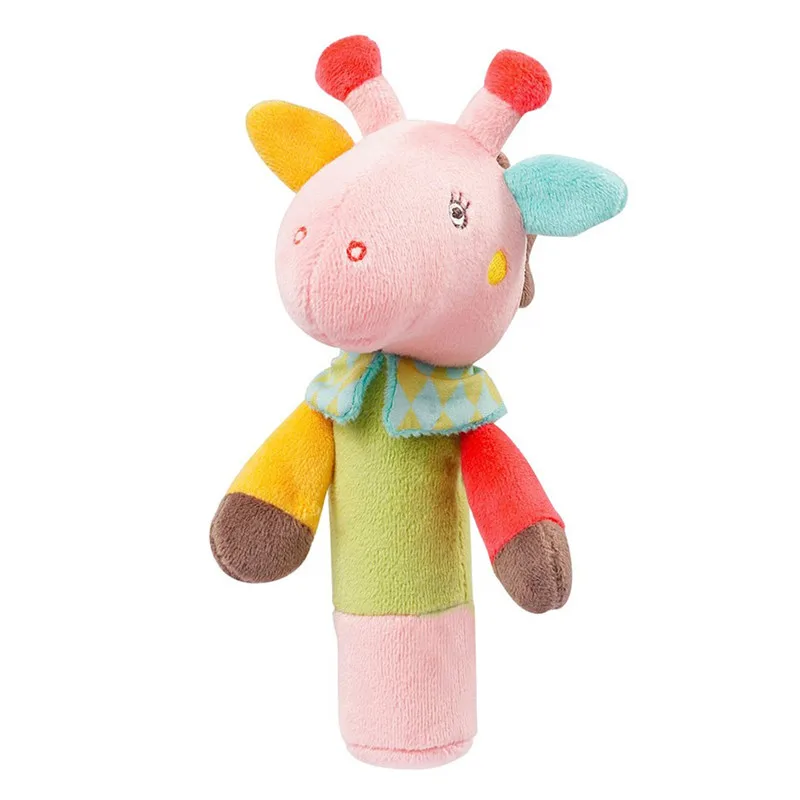 Погремушки и Мобили для малышей 0-12 месяцев Мультяшные плюшевые игрушки в виде