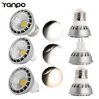 E27 GU10 MR16 светодиодный COB Точечный светильник Dimmable15W Точечный светильник лампа ультра яркий свет сигнальная лампа ACDC 12V 110V 220V или 85-265 в Теплый Холодный белый