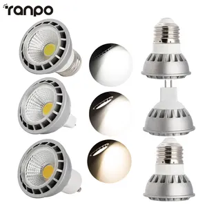 E27 GU10 MR16 светодиодный COB Точечный светильник Dimmable15W Точечный светильник лампа ультра яркий свет сигнальная лампа ACDC 12V 110V 220V или 85-265 в Теплый Холодный белый