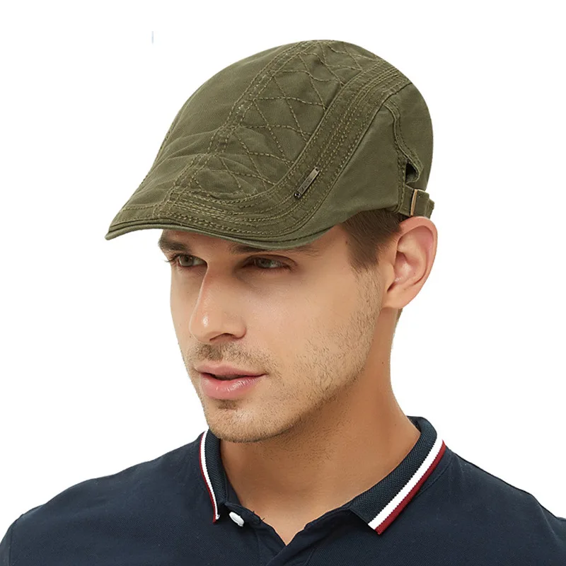 Army Green 1 шт., кепка, мужская, простая, изогнутая, солнцезащитный козырек, бейсболка, одноцветная, модная, Регулируемая Кепка, s Качество, уличная, летняя, хлопковая кепка - Цвет: Army Green