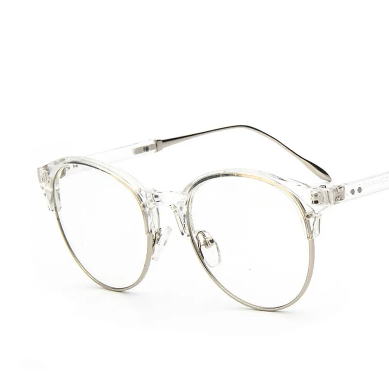 Новый Популярный высококачественный Cat Eye ретро глаз Очки Рамки металла Half-Рамки