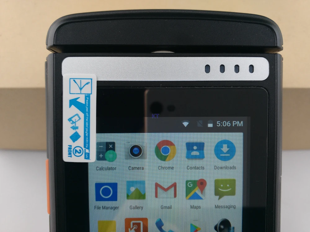 4G Lte Android 6,0 водонепроницаемый телефон Ручной терминал 58 мм Принтер лазерный сканер штрих-кода HF RFID считыватель отпечатков пальцев MSR карт