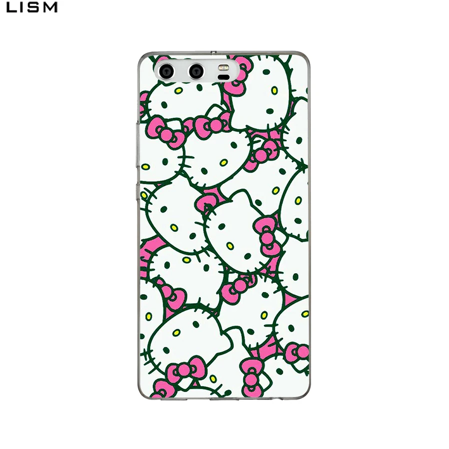 Жесткий чехол LISM hello kitty для huawei Honor 9 8 Lite 10 6C 7A Pro 6A Play 7X|Чехлы-накладки| |