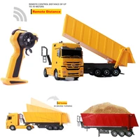 big rc toy 2 4ghz dumper tilting cart remote control tip lorry auto lift engineering container car vehicle toys