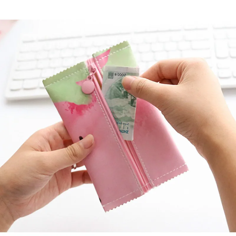 Новое маленькое креативное забавное портмоне из искусственной кожи короткая