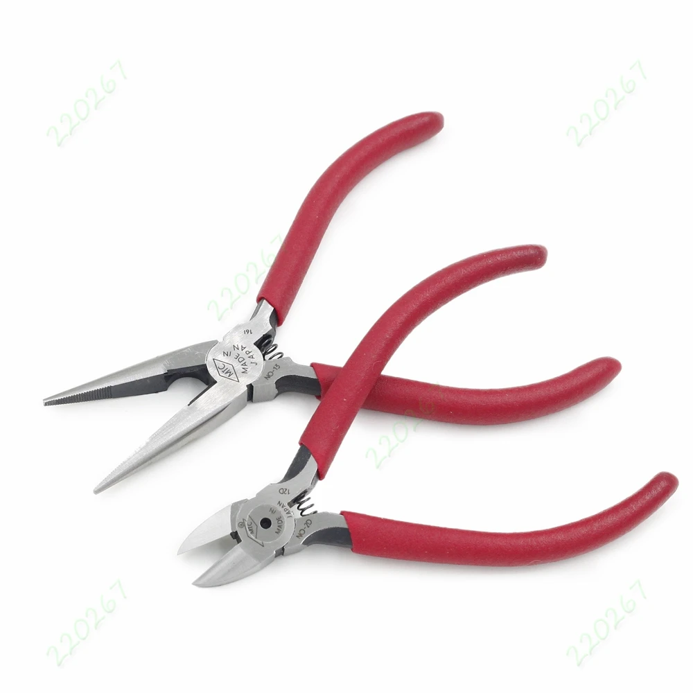 2 шт. японские Длинные плоскогубцы для Носа + микродиагональные боковые кусачки