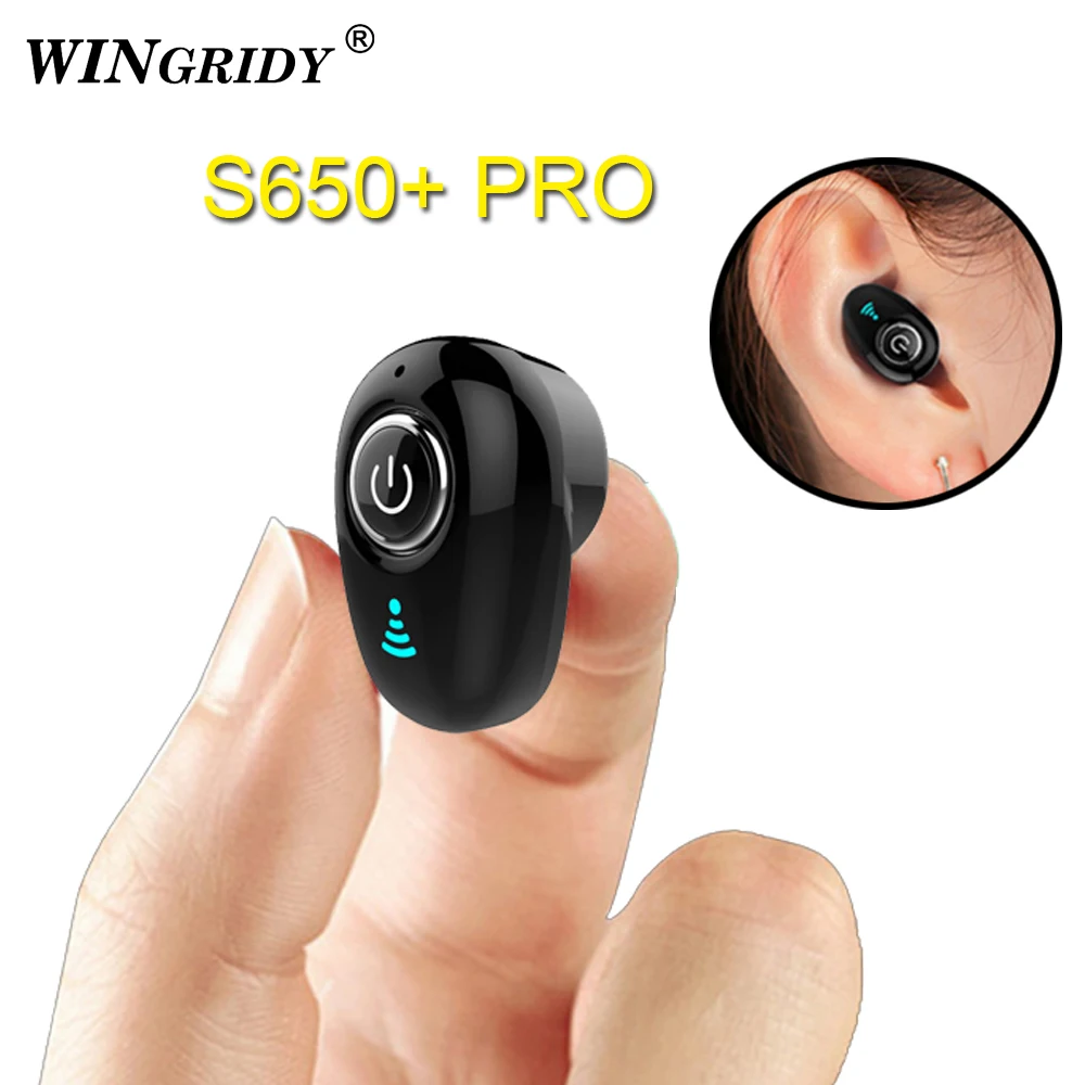 S650 S650+ PRO Mini Bluetooth Earphone Wireless Headphone In-Ear Invisible Earbuds Handsfree Headset Stereo with Mic for Phone |