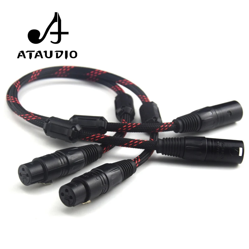 ATAUDIO 1 пара Hifi 2 XLR штекер гнездо балансировочный аудиокабель высокая