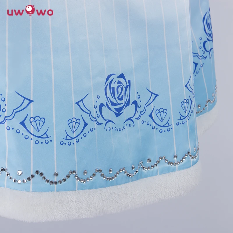 UWOWO чудо Никки костюм игра Uwowo косплей принцесса Лиза ледяное синее платье