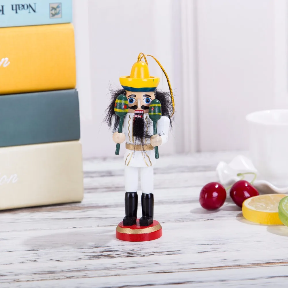 6 шт. Рождественский деревянный Щелкунчик фигурка кукла солдат ручная работа
