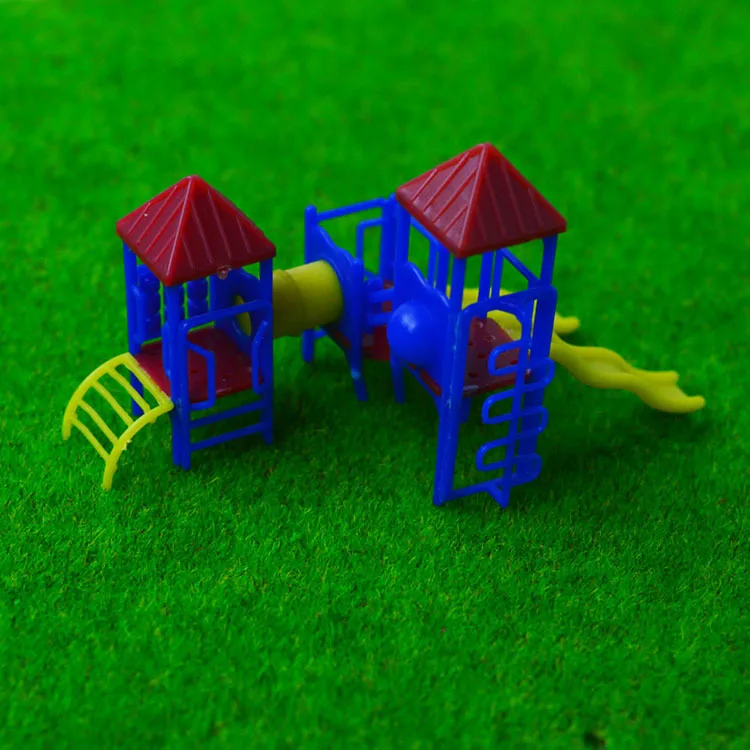 4 комплекта 1:150-200 архитектурный playgroud масштабная модель слайда дети пластиковая Уменьшенная модель слайда для улицы Toyoutdoor пейзажа