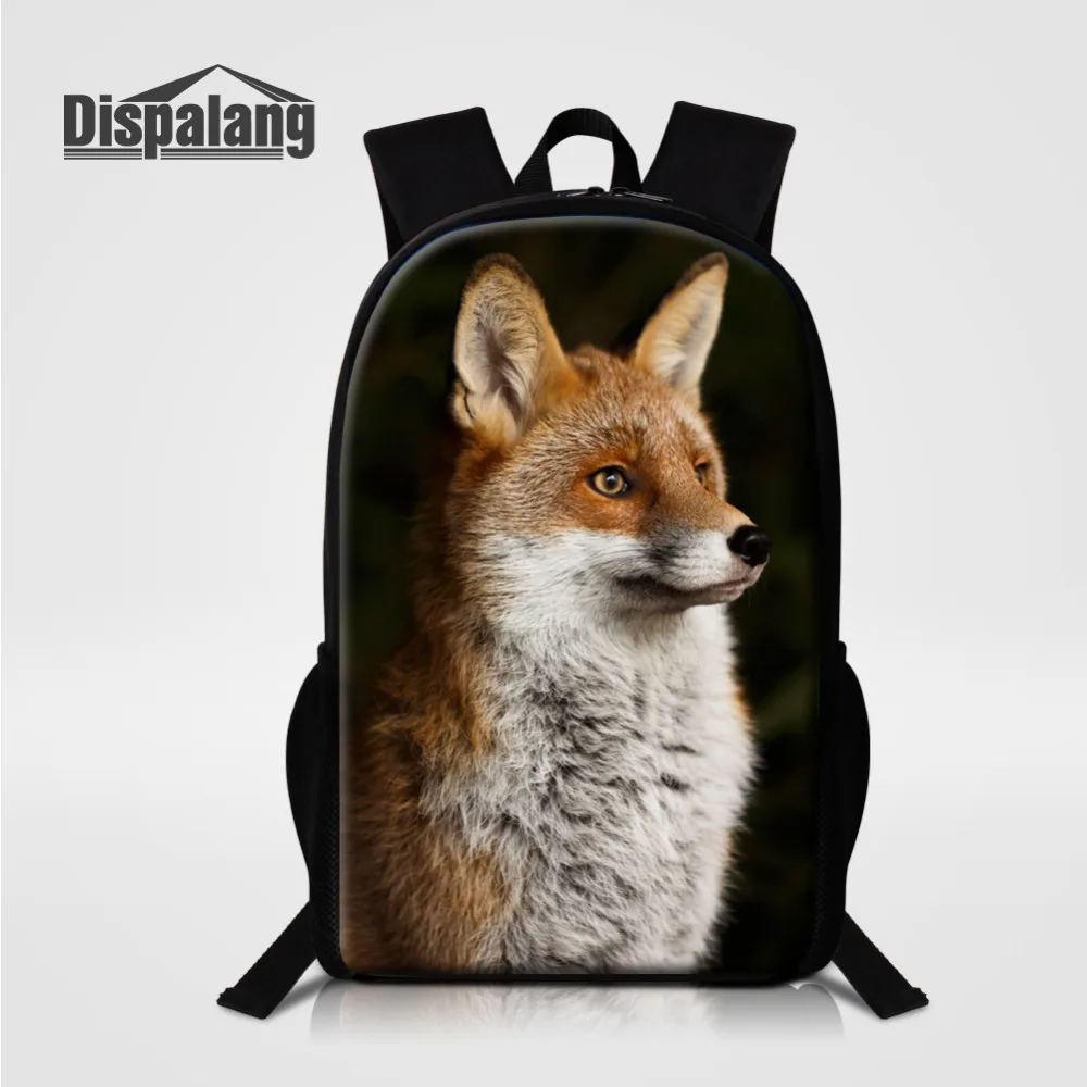 Dispalang рюкзаки с принтом лисы для мужчин и женщин рюкзак животными Детская сумка