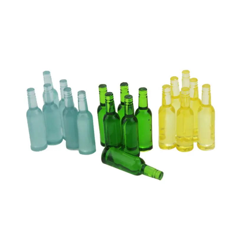 Аксессуары бутылки вина дети игрушка Смола Модель для 1/12 куклы кукольного домика