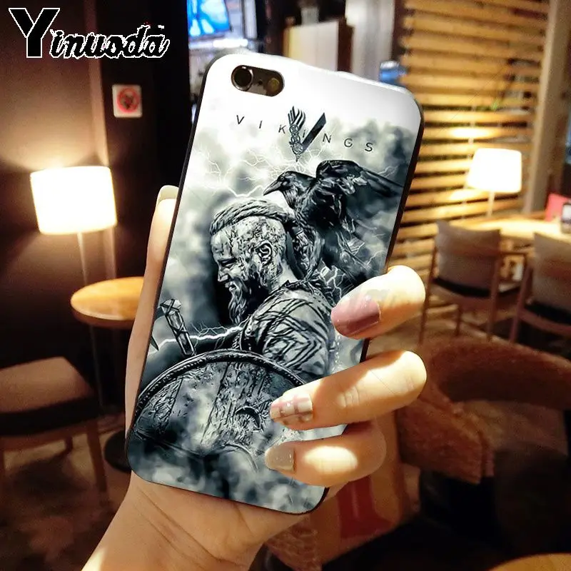 A16 Yinuoda Ragnar Lothbrok Vikings серии ТПУ мягкий силиконовый черный чехол для телефона iphone 8 7 6 S Plus X XS MAX 5 5S SE XR чехол - Цвет: A16