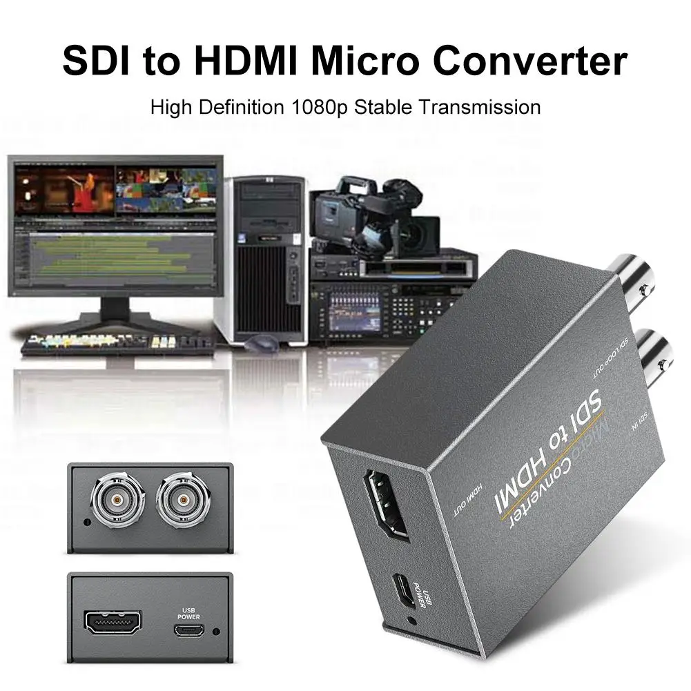 SDI To HDMI/HDMI 2 полосная Micro HDMI конвертер адаптер с аудио Embedder Поддержка 1080P 60 Гц авто