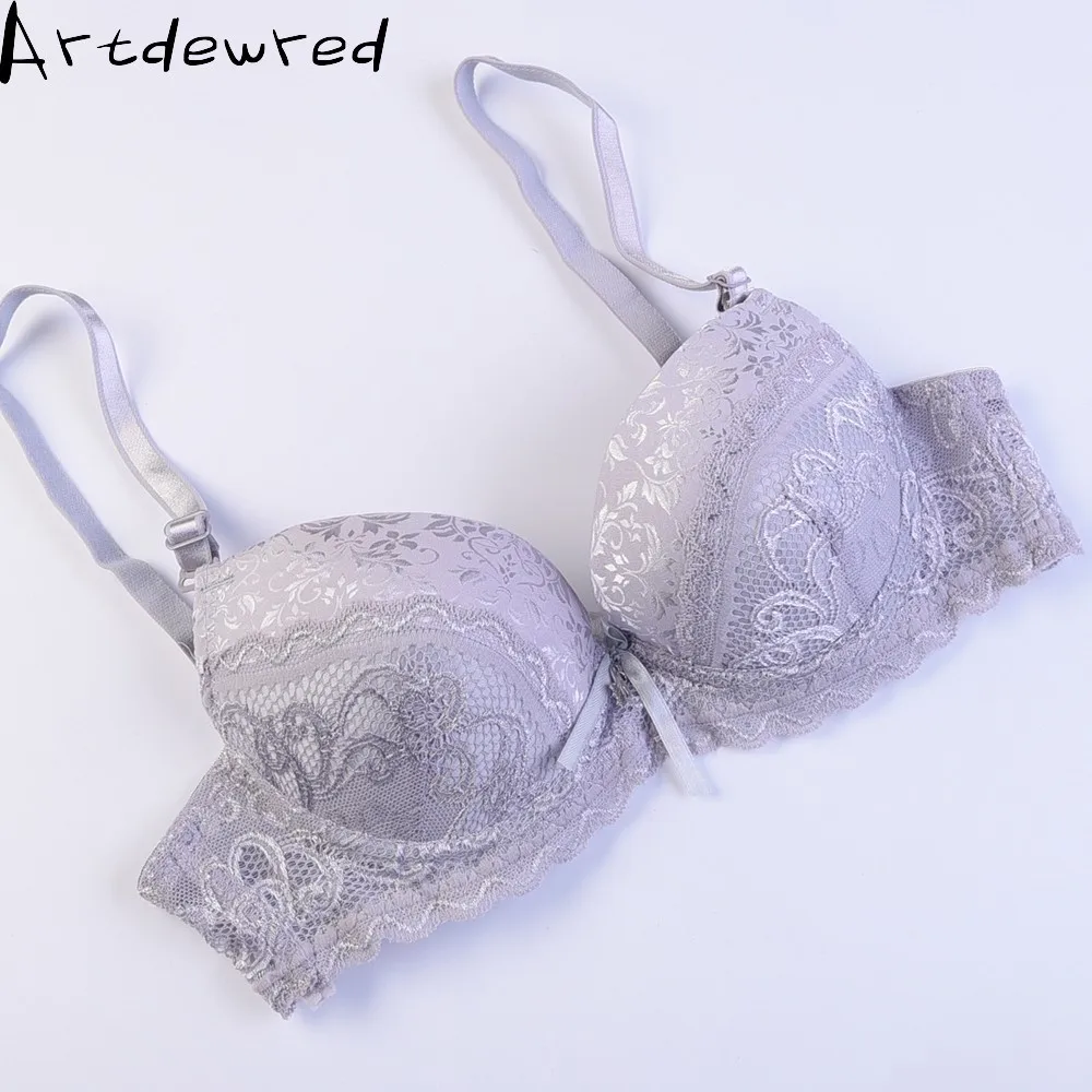 Женский кружевной бюстгальтер пуш ап на бретелях сексуальное нижнее