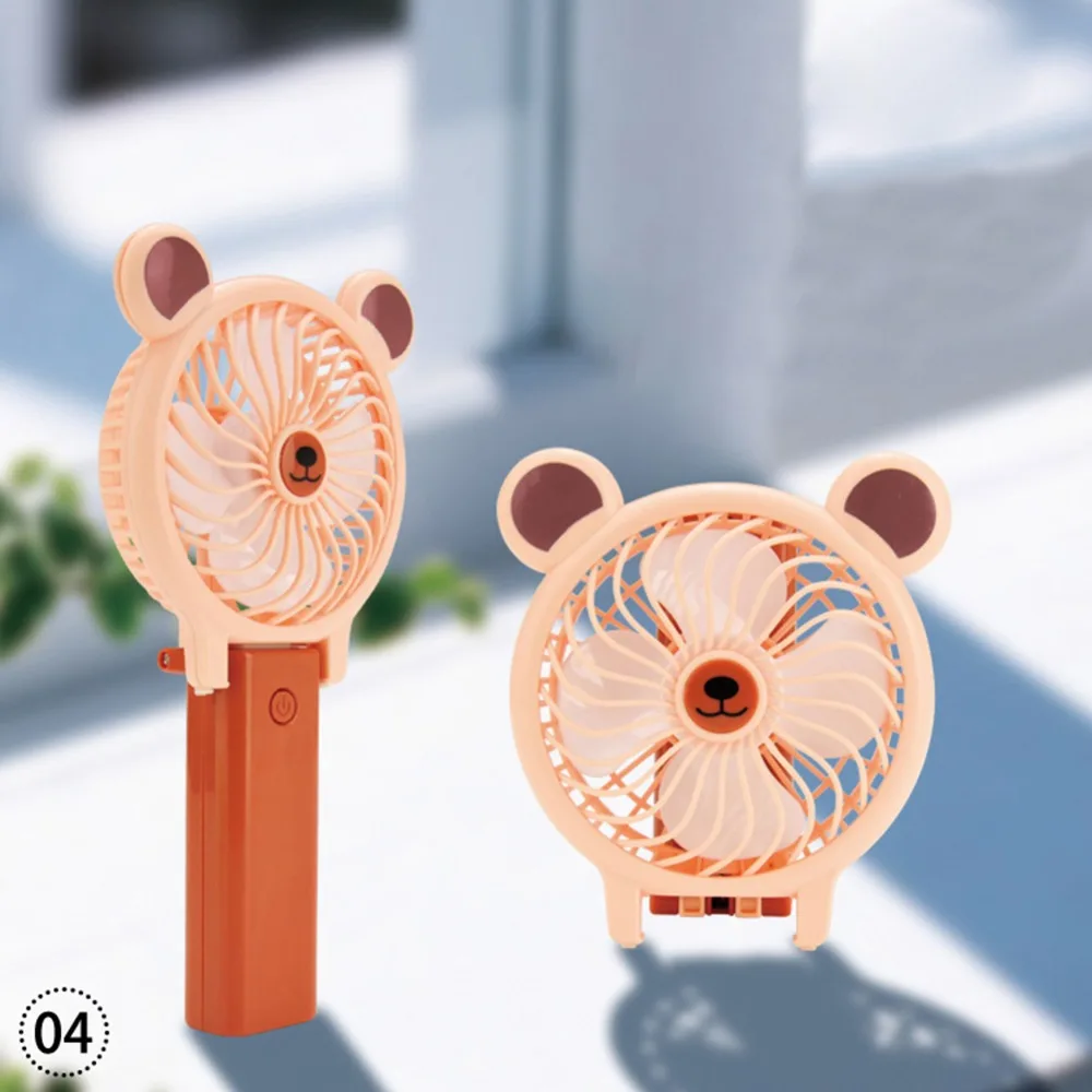USB Портативный Прекрасный мультфильм животных ручной мини складной веер
