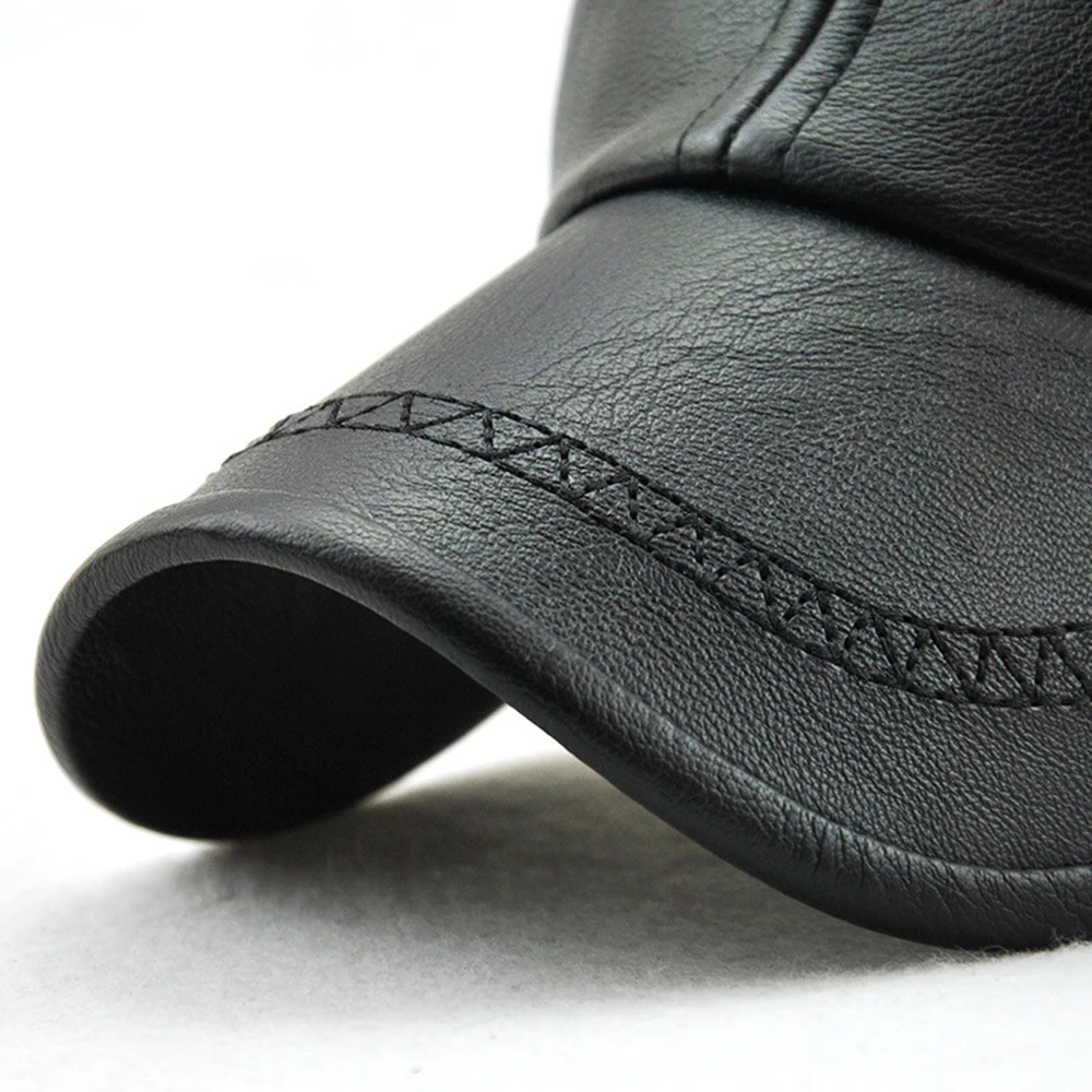 Мужская винтажная бейсболка регулируемая осенне зимняя теплая уличная