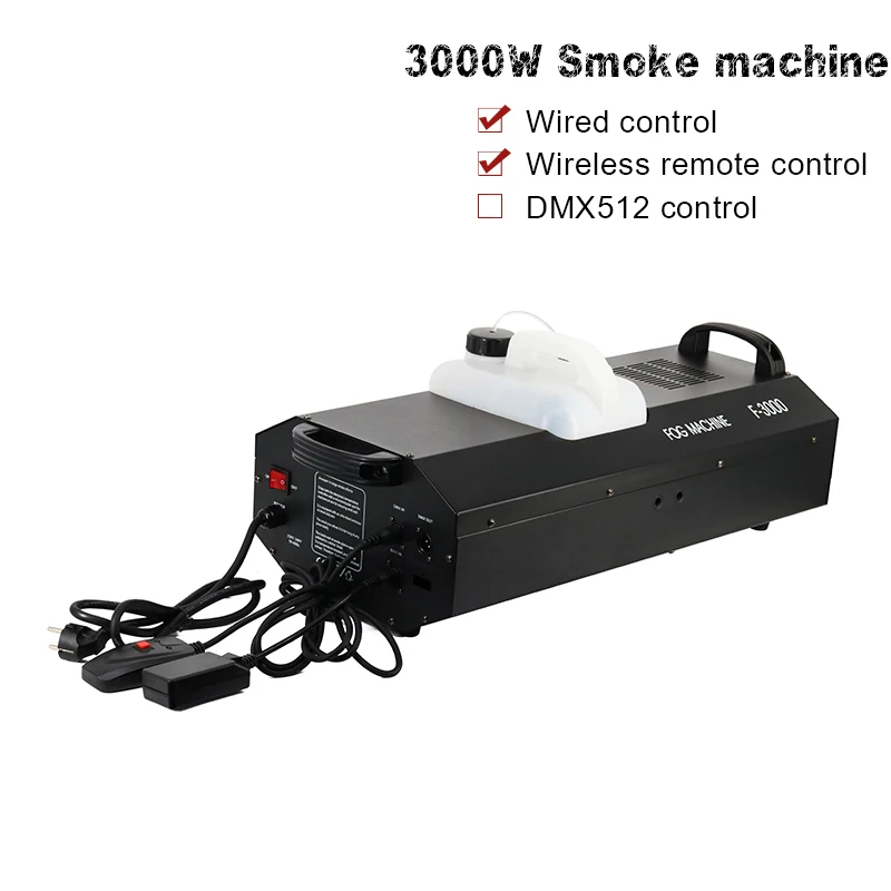 Дымовая машина 3000 Вт DMX512 проводная и Беспроводная дистанционная DJ/бар/вечерние/шоу/сценический светильник профессиональное оборудование для сцены Dj
