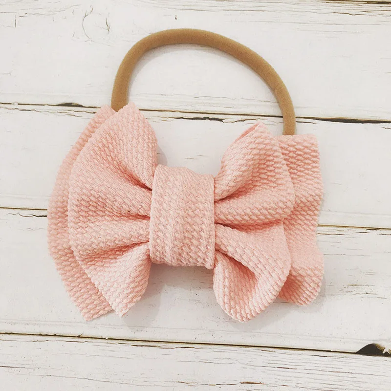 style2 pink Printed Baby Girl Headbands Turban Bows Elastic Newborn Headbands Hair Bands For Baby Girls Kids Haarband Hair Accessories - Цвет: style2 pink