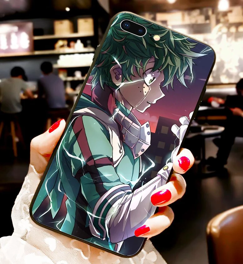 My Hero Academy аниме Todoroki BNHA Coque чехол для телефона чехол для iPhone XS MAX XR X 8Plus 8 7Plus 7 6s Plus 6s 6Plus 6 5 - Цвет: 19916